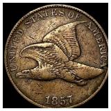 1857 Flying Eagle Cent NEARLY UNCIRCULATED