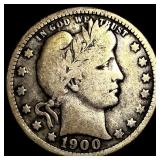 1900-O Silver Barber Quarter NICELY CIRCULATED