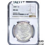 1889 Morgan Silver Dollar NGC MS66