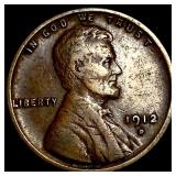 1912-D Bronze Lincoln Wheat Cent NEARLY UNCIRCULAT