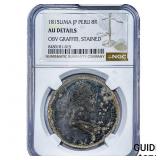 1815 Colonial Spain Silver 8 Reales NGC AU Details