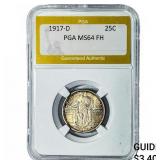 1917-D Standing Liberty Quarter PGA MS64FH