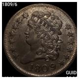 1809/6 Classic Head Half Cent CHOICE BU