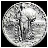 1917 Type 1 Standing Liberty Quarter NEARLY UNCIRC
