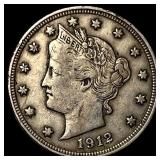 1912 Liberty Head Nickel ABOUT UNCIRCULATED
