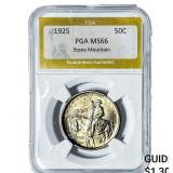 1925 Stone Mountain Half Dollar PGA MS66
