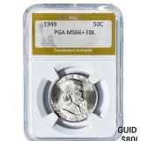 1949 Franklin Half Dollar PGA MS66+ FBL