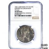 1902 Edward VII Silver Coronation Medal NGC AU Det