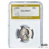 1941 Washington Silver Quarter PGA PR67+