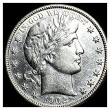 1902 Barber Half Dollar CLOSELY UNCIRCULATED