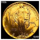 1926 Sesquincentennial $2.50 Gold Quarter Eagle GE
