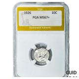 1926 Mercury Silver Dime PGA MS67+