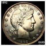 1892 Barber Half Dollar GEM BU