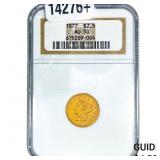 1877 $2.50 Gold Quarter Eagle NGC AU50
