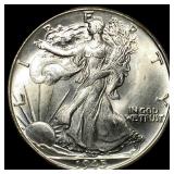 1945-S Silver Walking Liberty Half Dollar UNCIRCUL
