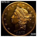 1875-CC $20 Gold Double Eagle UNCIRCULATED PL