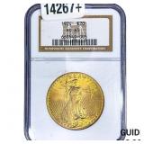 1924 $20 Gold Double Eagle NGC MS63