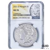 2021-D Morgan Silver Dollar NGC MS70