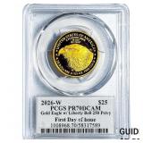 2026-W $25 Gold American Eagle 1/2oz PCGS PR70 DCA
