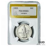 1925 Lexington Half Dollar PGA MS66+