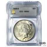 1928-S Silver Peace Dollar ICG MS63