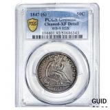 1847 Seated Liberty Half Dollar PCGS XFDETAIL