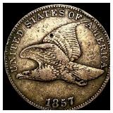 1857 Flying Eagle Cent NEARLY UNCIRCULATED