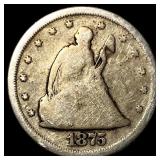 1875 Seated Liberty Half Dollar NICELY CIRCULATED