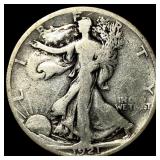 1921-S Silver Walking Liberty Half Dollar NICELY C