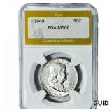 1949 Franklin Half Dollar PGA MS66 FBL