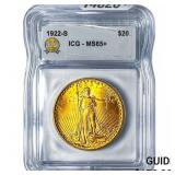 1922-S $20 Gold Double Eagle ICG MS65+