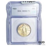 1923 Standing Liberty Quarter ICG MS66 FH