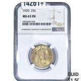 1920 Standing Liberty Quarter NGC MS63 FH