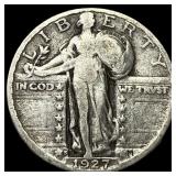 1927-S Silver Standing Liberty Quarter  LIGHTLY C