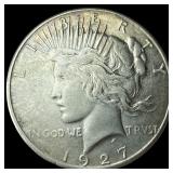 1927-S Silver Peace Dollar CLOSELY  UNCIRCULATED
