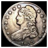 1833 Capped Bust Half Dollar NEARLY UNCIRCULATED