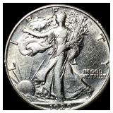 1929-S Silver Walking Liberty Half Dollar CLOSELY