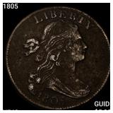 1805 Draped Bust Large Cent NEARLY UNCIRCULATED