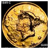 1849-C Rare Gold Dollar CHOICE AU