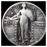1927-S Silver Standing Liberty Quarter  LIGHTLY C