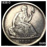 1838-O Seated Liberty Half Dime CLOSELY UNCIRCULAT