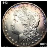 1893 Morgan Silver Dollar CHOICE BU