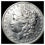 1884-S Silver Morgan Dollar CLOSELY UNCIRCULATED