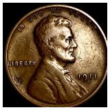 1911-S Lincoln Wheat Cent LIGHTLY CIRCULATED