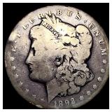 1892 Silver Morgan Dollar NICELY CIRCULATED