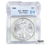 1999 Silver Eagle ICG MS69+