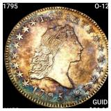 1795 O-127 Flowing Hair Half Dollar CHOICE AU+