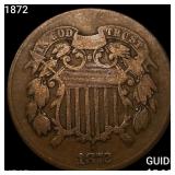 1872 Two Cent Piece NEARLY UNCIRCULATED