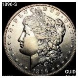 1896-S Morgan Silver Dollar CHOICE AU