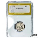1936 Buffalo Nickel PGA MS67
